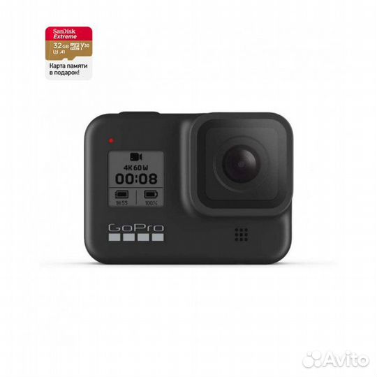 Видеокамера GoPro hero 8 Black Edition SD Card (ch