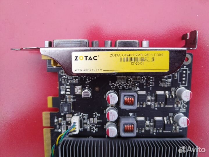 Видеокарта Zotac GT240 512MB 128 240