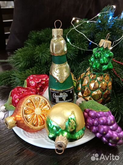 Елочные игрушки стекло