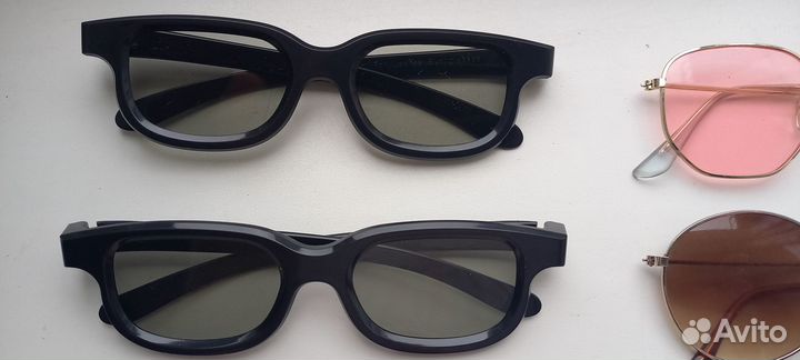 Солнечные обычные очки детские мужские женские 3Д