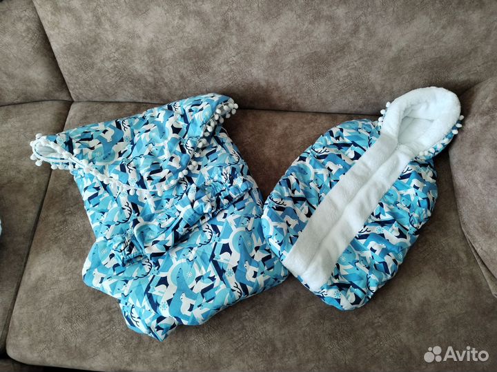 Конверт на выписку зимний с мехом