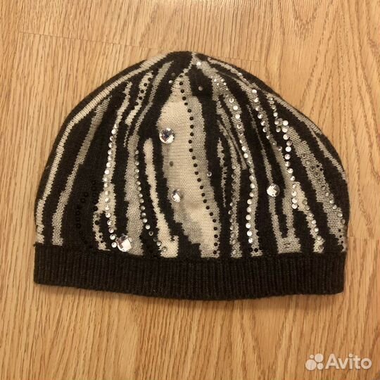 Шапка бини с кристаллами