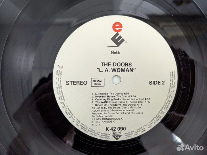 Doors L.A. Woman 1971 Germany винил