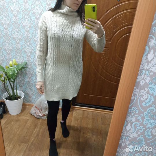 Платье свитер hm