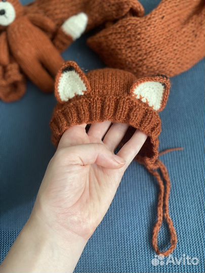 Лисичка костюм реквизит для ньюборн фотосессии