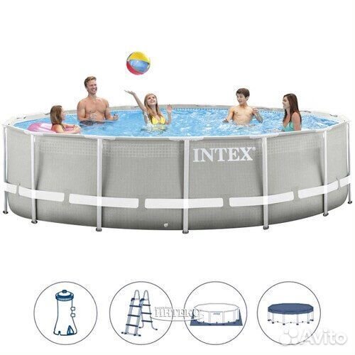 Каркасный бассейн intex 4.57-1.22