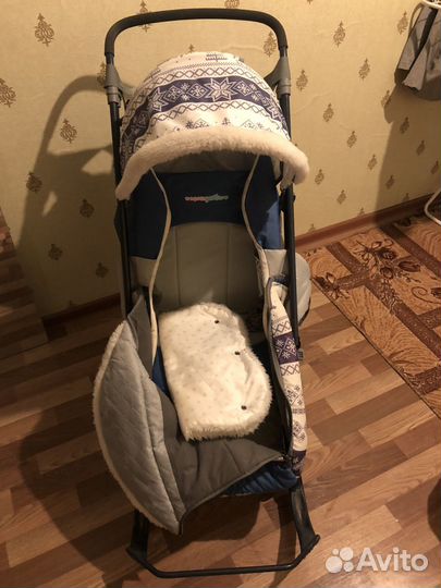 Детские санки коляска бу