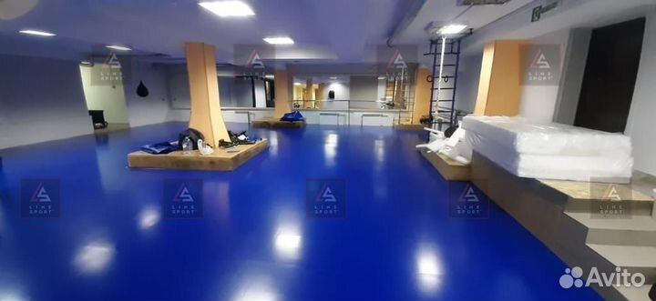 Борцовский ковер 10х10 одноцветный