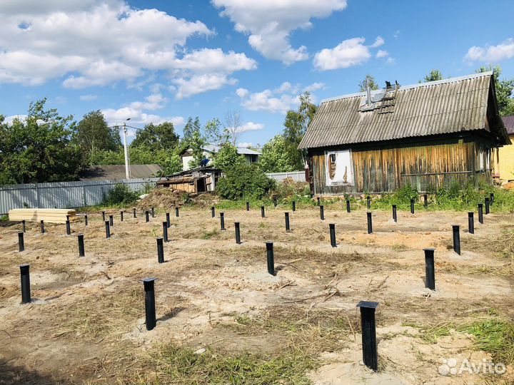 Винтовые сваи под ключ установка