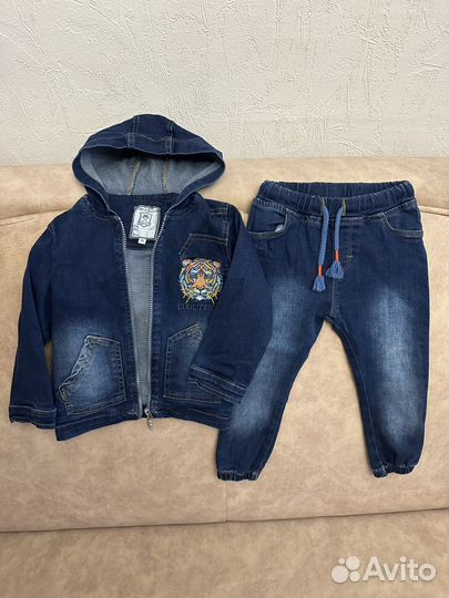 Костюм джинсовый на мальчика 92