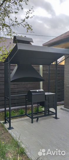 Мангал с крышей
