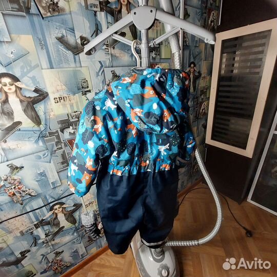 Детский зимний комбинезон на мальчика 92