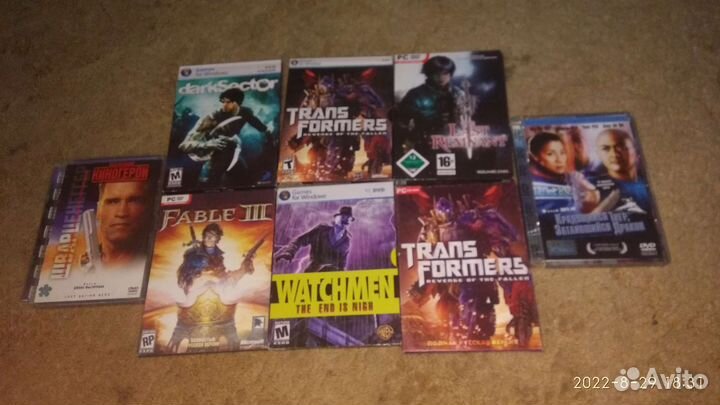 Игровые диски (пк) и диски с фильмом