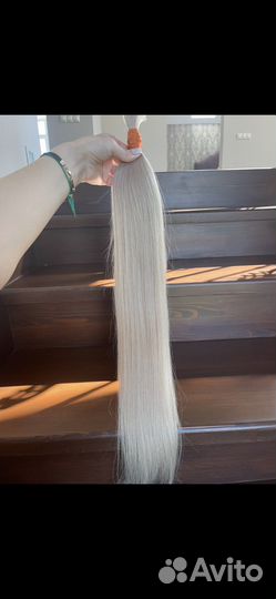 Волосы для наращивания 70 см блонд