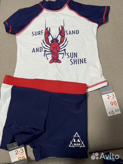 Купальные костюмы 2-3 года UPF фильтр