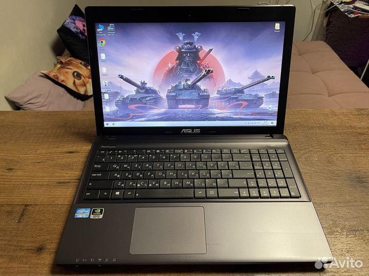 Мощный ноутбук Asus Core i7, 12 гб, 2 видео, SSD