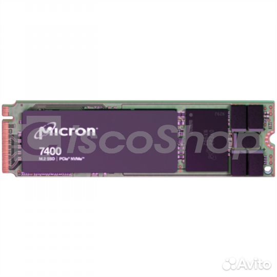 Накопитель SSD Micron 7400 PRO, PCIe M.2, 3D TLC