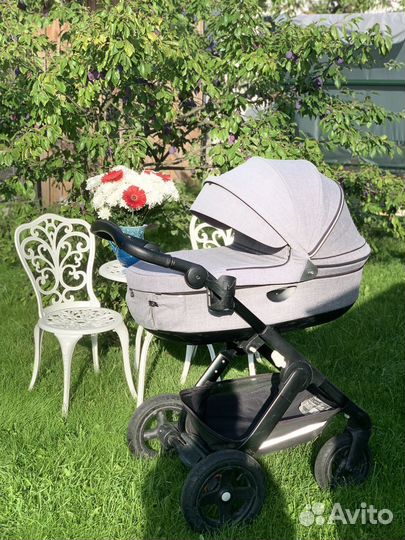 Коляска stokke trailz 2 в 1 люлька автолюлька