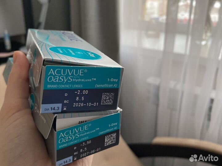 Линзы ежедневные acuvue hydra-luxe на -3