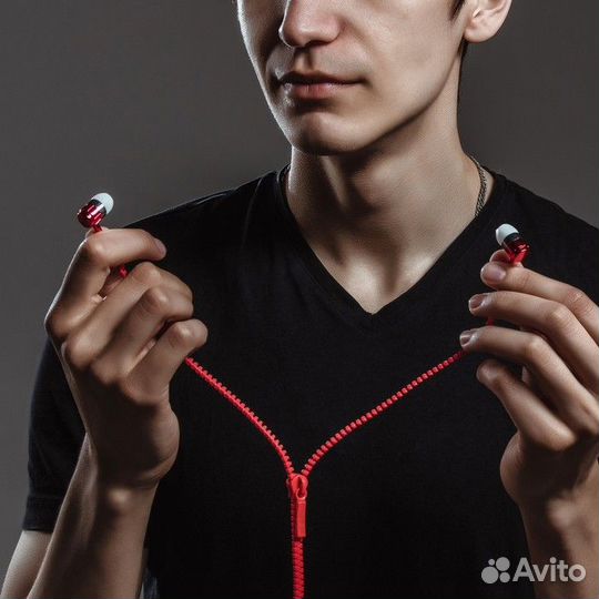 Наушники Молния с микрофоном