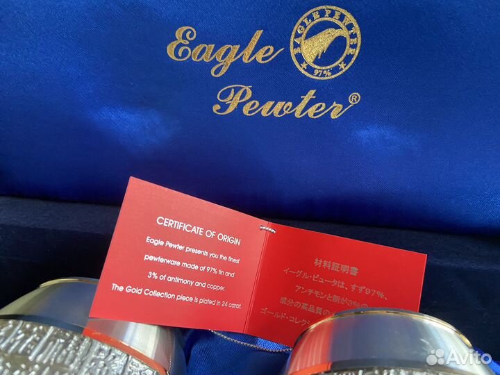 Пивные кружки eagle pewter олово малайзия