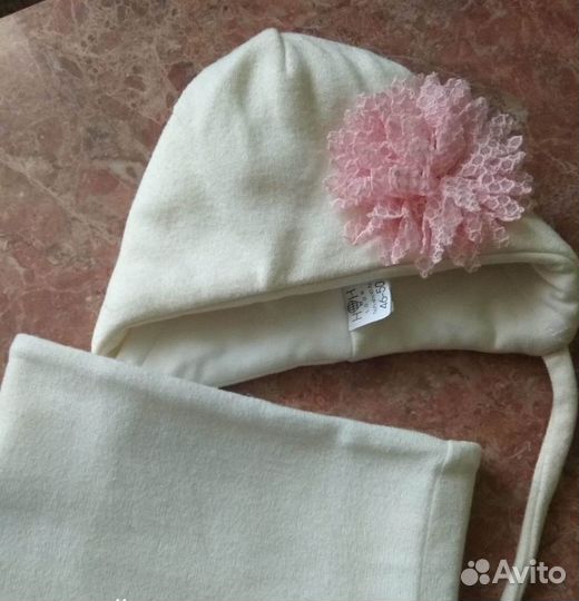 Шапка и шарф для девочки