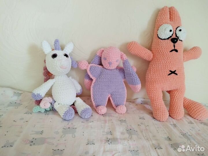 Вязаные игрушки ручной работы