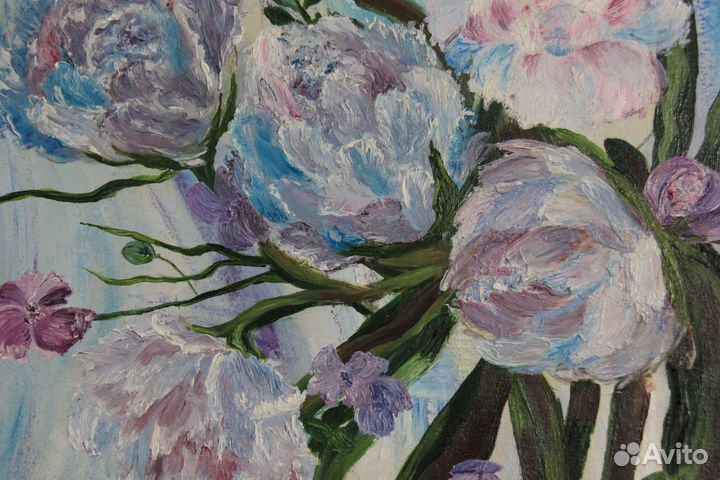 Картина маслом цветы