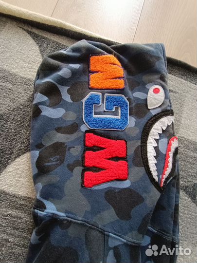 Зип худи bape shark