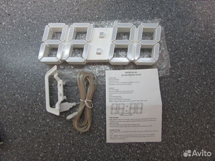 Светодиодные часы 3D