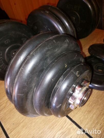 Гантели разборные barbell 29.5кг /штанга/гири