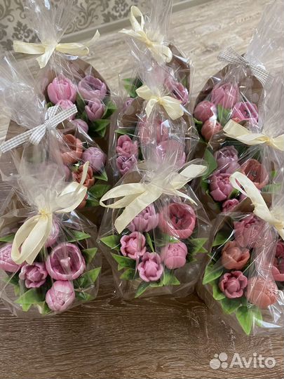 Букет из мыла ручной работы