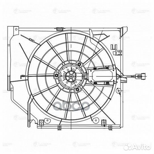 Вентилятор радиатора BMW 3 (E46) (98) (с кожухом