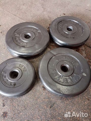 Спортивные блины набор 90 кг, 51 мм