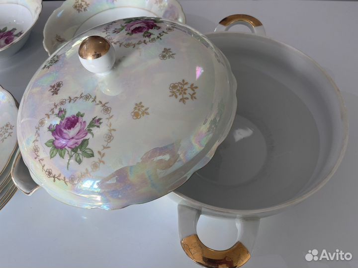 Столовый сервиз роза гдр