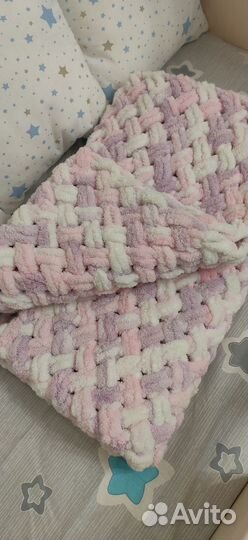 Плед детский плюшевый новый