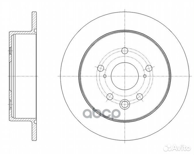 GR12096 gbrake Диск тормозной G-brake GR-12096