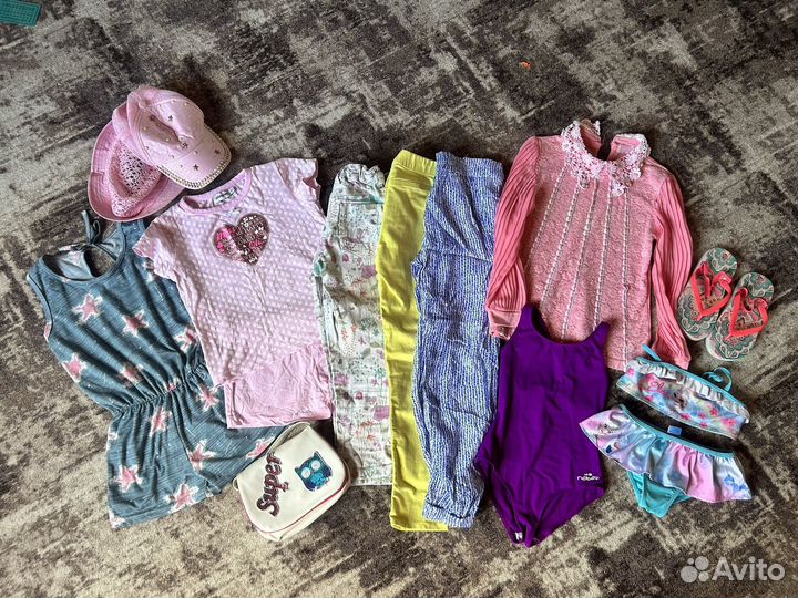 Вещи пакетом для девочки 116 122 128