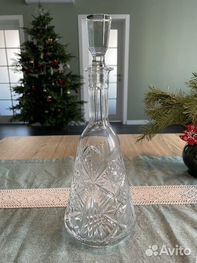 Хрусталь. Графин хрустальный времён СССР
