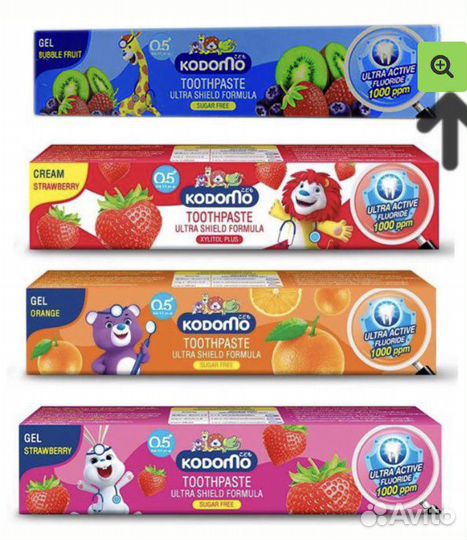 Тайская детская зубная паста со фтором