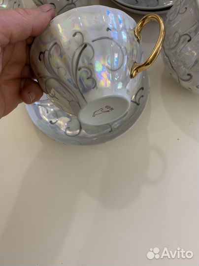 Сервиз чайный дулево Морозко (белый лебедь)