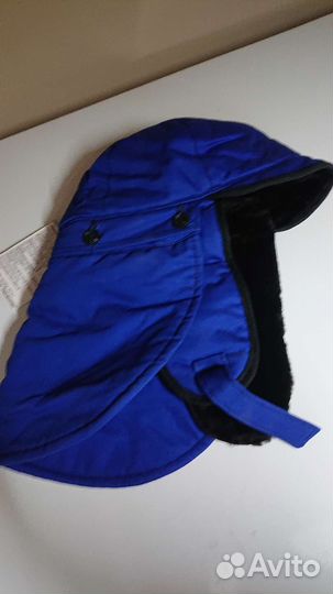 Мехавой подшлемник. Две штуки. Чёрный/белый мех