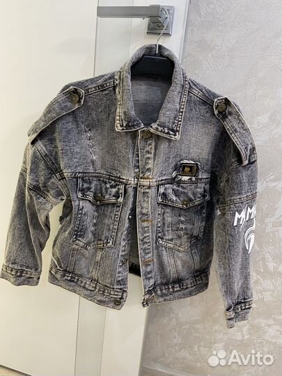 Джинсовая рубашка для девочки 134-140