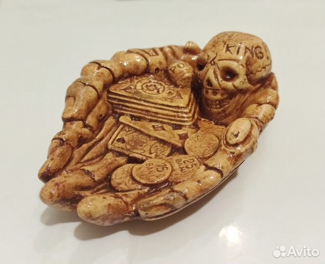 Пепельница, подставка для денег, украшений, череп