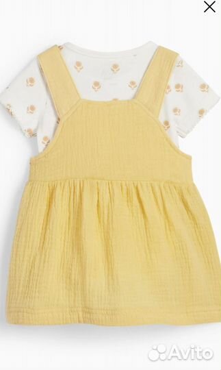 Комплект для девочки C&A боди и сарафан 74 размер