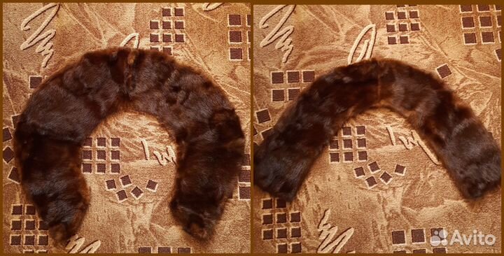 Воротники 2 шт. б\у норка для рукоделия и ремонта