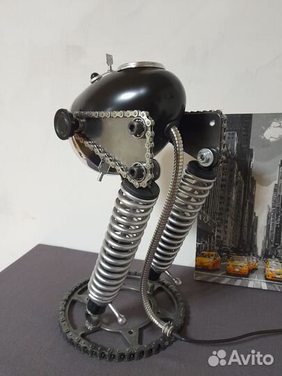 Авторская лампа. Дизельпанк