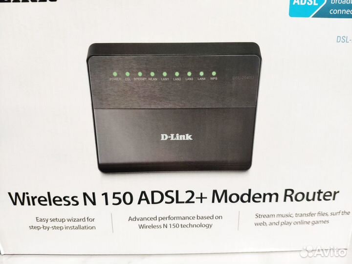 Рабочий Роутер D-Link DSL-2640U