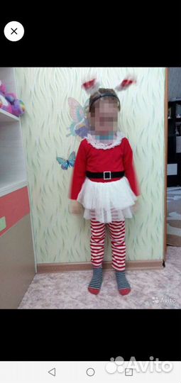 Костюм санты с ободком