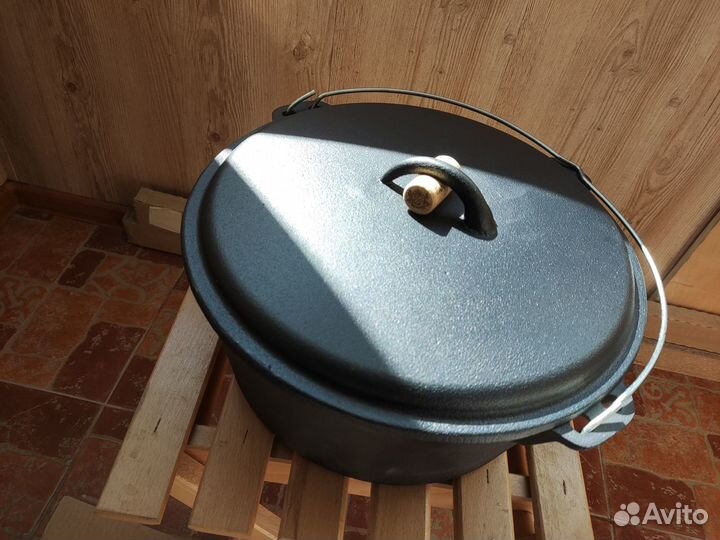 Казан чугунный 6 литров Mallony с крышкой